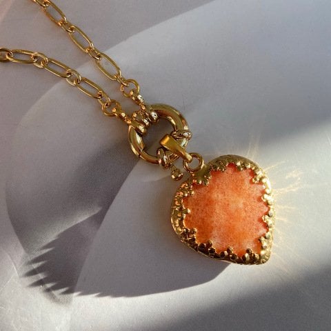 Karnelyan Akik Vintage Kolye