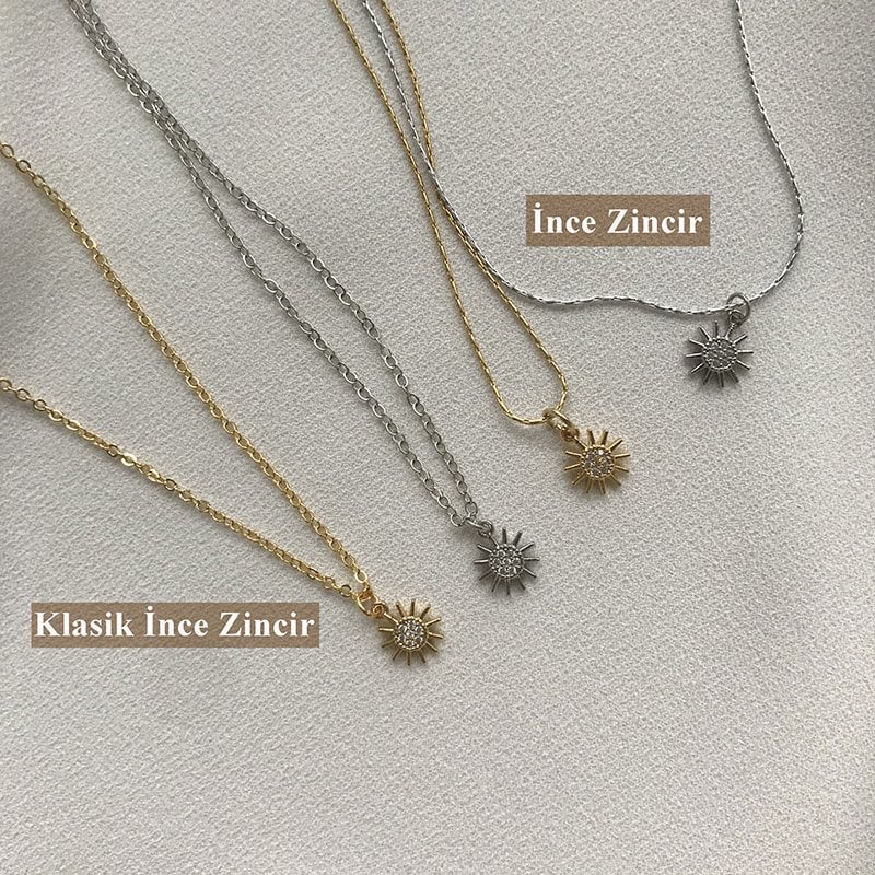 Minimal Güneş Kolye