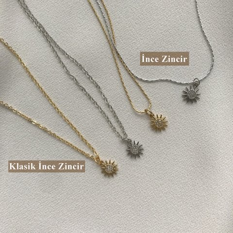 Minimal Güneş Kolye