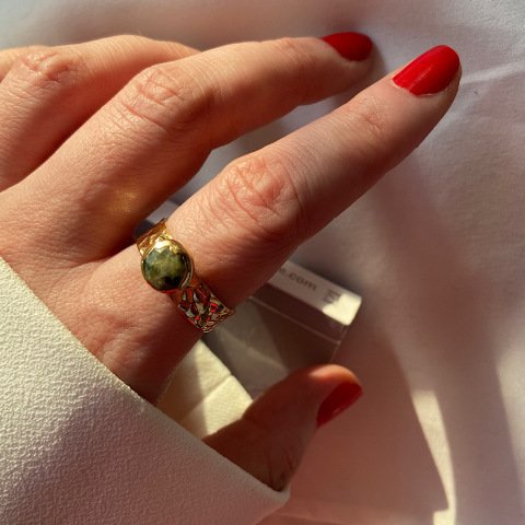 Perinayt Taşlı Minimal Yüzük