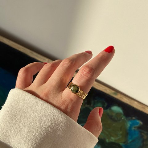 Perinayt Taşlı Minimal Yüzük