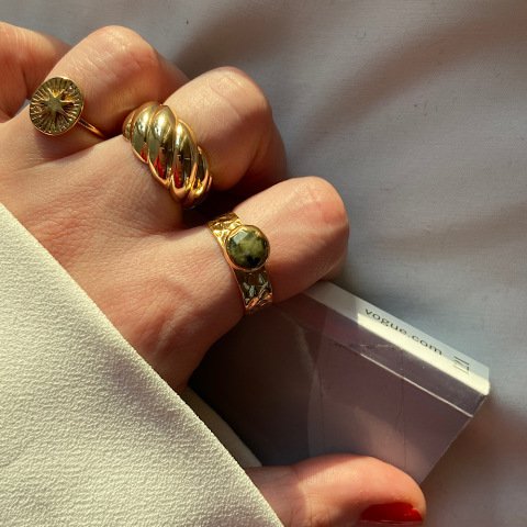 Perinayt Taşlı Minimal Yüzük