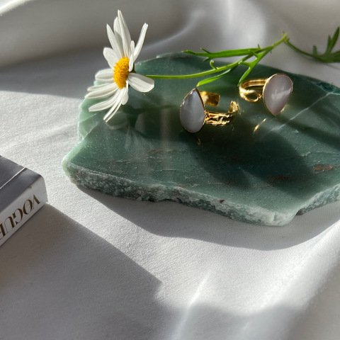 Damla Kedi Gözü Yüzük Kalın