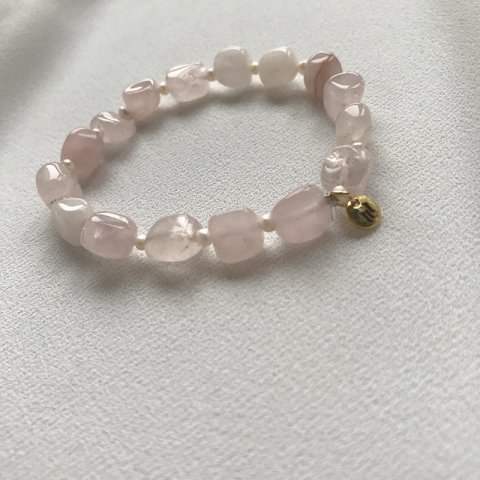 Pembe Kuvars Bileklik