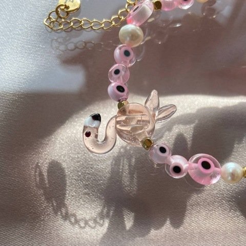 Flamingo Evil Eye Kolye