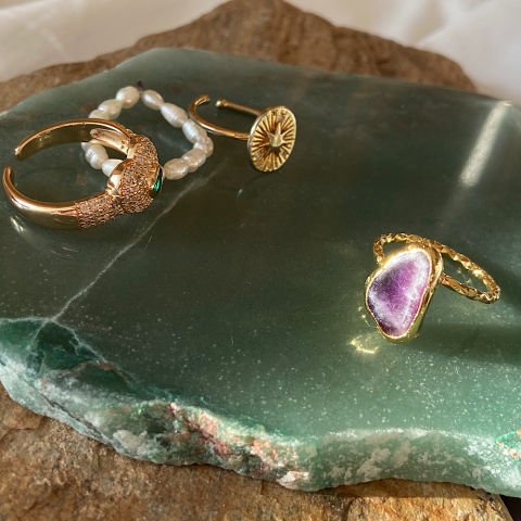 Purple Drop Ametist Yüzük
