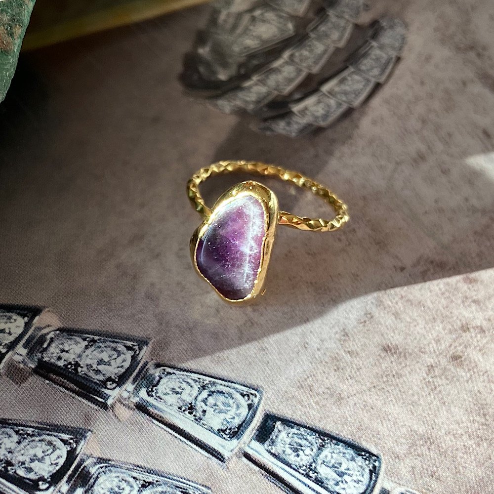 Purple Drop Ametist Yüzük