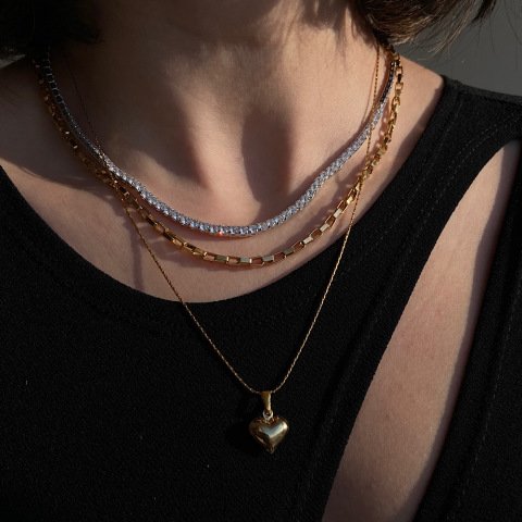 Su Yolu Fine Cut Taş Kolye