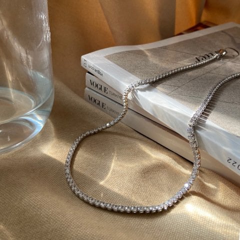 Su Yolu Fine Cut Taş Kolye