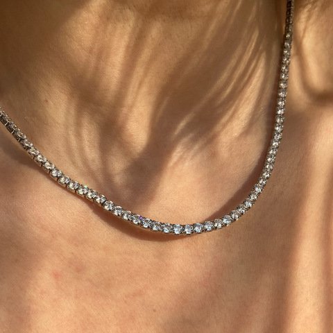 Su Yolu Fine Cut Taş Kolye