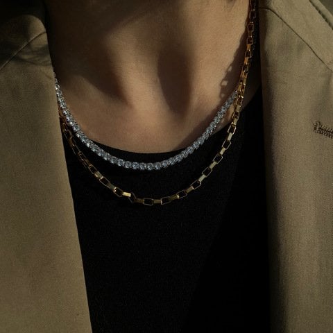 Su Yolu Fine Cut Taş Kolye