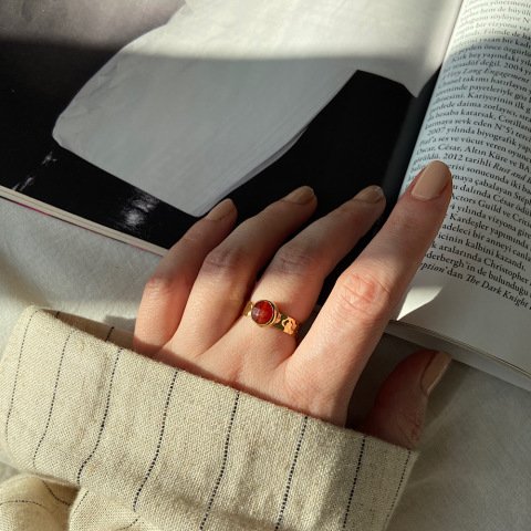 Kızıl Akik Yüzük