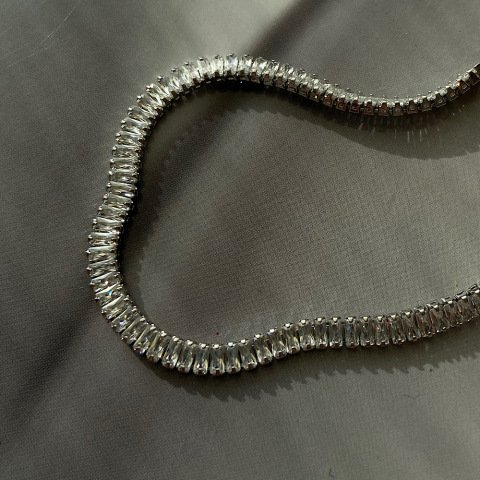 Baget Taş Su Yolu Fine Cut Kolye