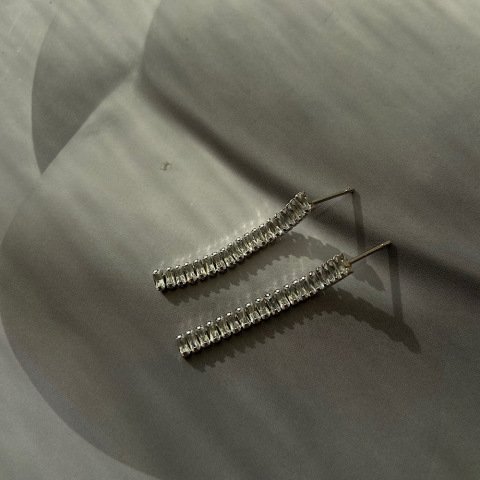 Baget Fine Cut Taş Küpe