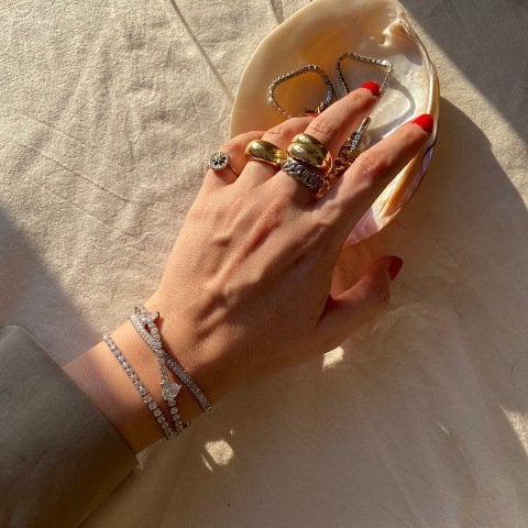 Su Yolu Fine Cut Taş Bileklik