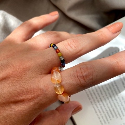 Doğal Taş Mix Yüzük