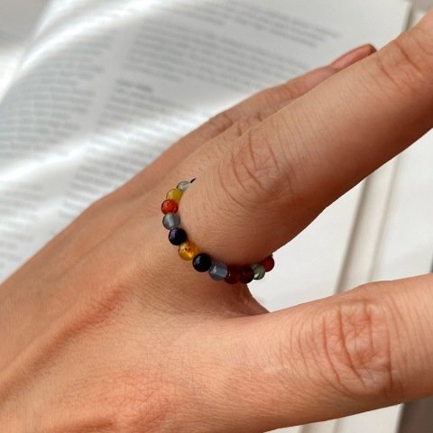 Doğal Taş Mix Yüzük