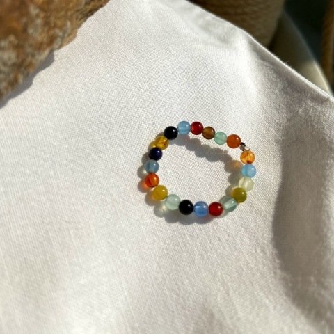 Doğal Taş Mix Yüzük