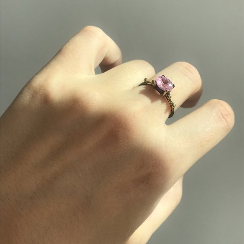 Pembe Zirkon Taş Yüzük