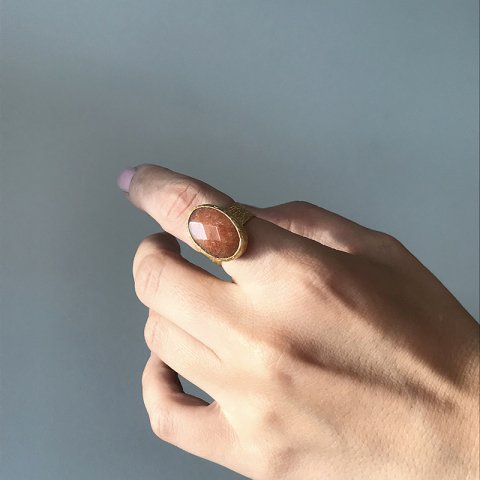 Akik Taş Vintage Yüzük