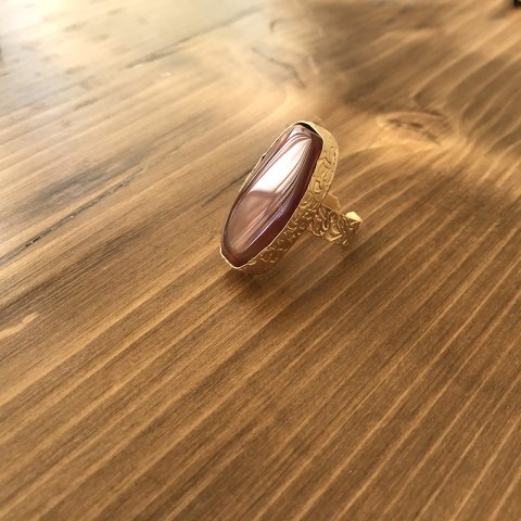 Büyük Kızıl Akik Taşı Yüzük