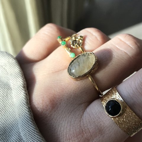 Sarı Rutil Kuvars Yüzük