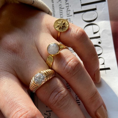 Pembe Kuvars Yüzük