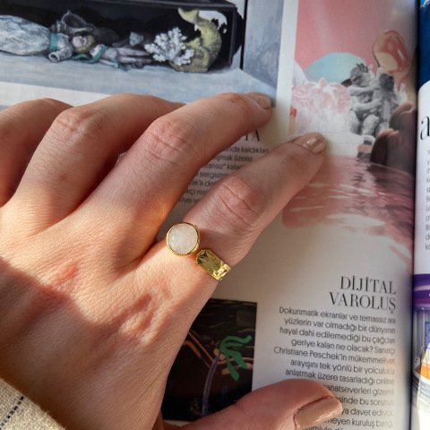 Pembe Kuvars Yüzük