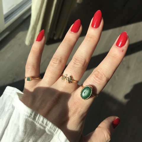 Yeşim Taşı Oval Yüzük