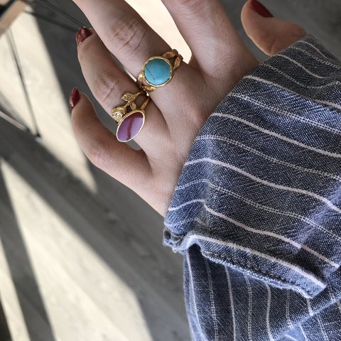 Turkuaz Taşı Vintage Yüzük