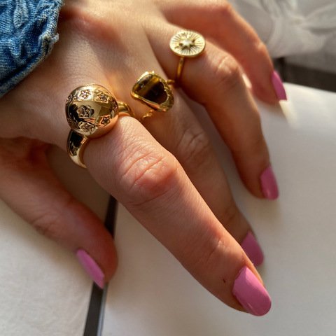 Kaplan Gözü İnce Yüzük