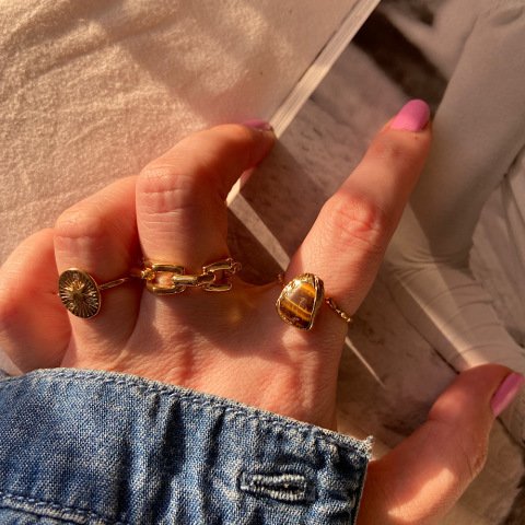 Kaplan Gözü İnce Yüzük