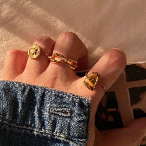 Kaplan Gözü İnce Yüzük