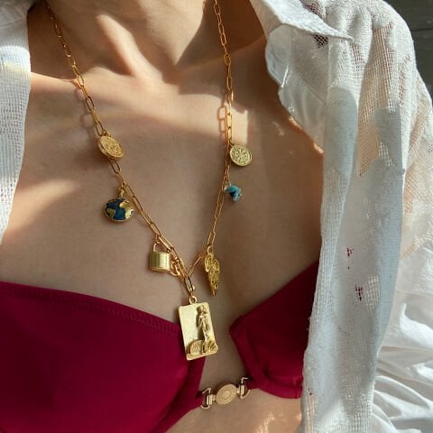 Salty Dream Twins Charm Kolye