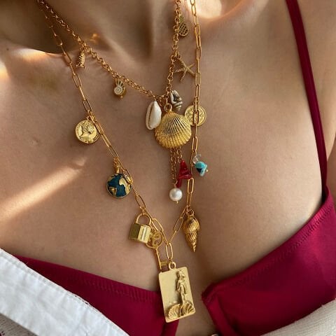 Salty Dream Twins Charm Kolye