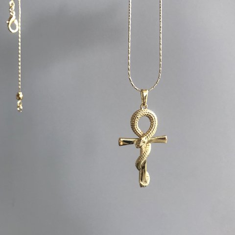 Ankh & Serpent Kolye