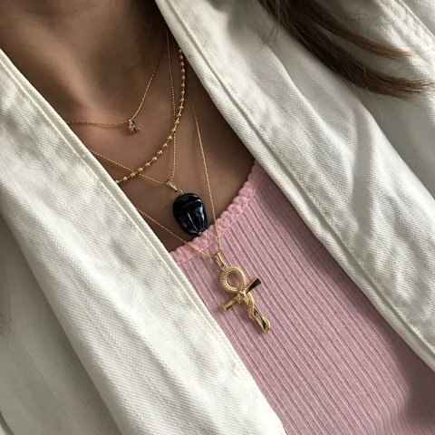 Ankh & Serpent Kolye