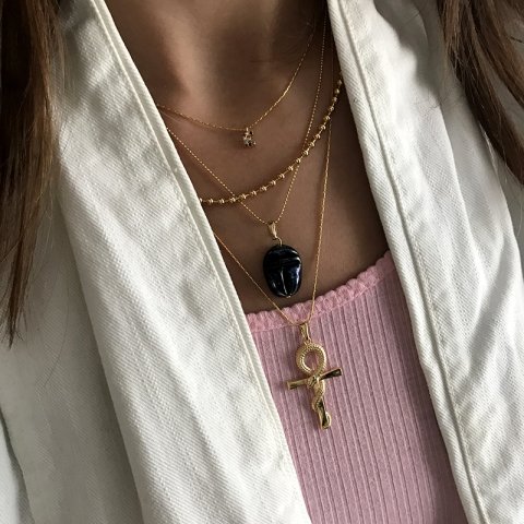 Ankh & Serpent Kolye