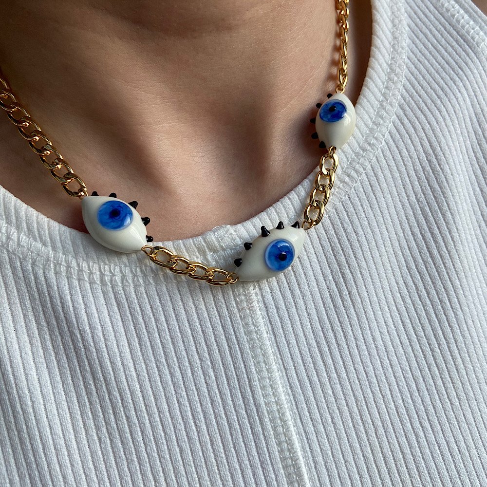 Hipnotik Eyes Üçlü Göz Kolye