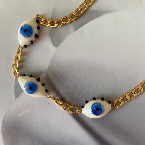 Hipnotik Eyes Üçlü Göz Kolye