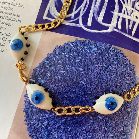 Hipnotik Eyes Üçlü Göz Kolye