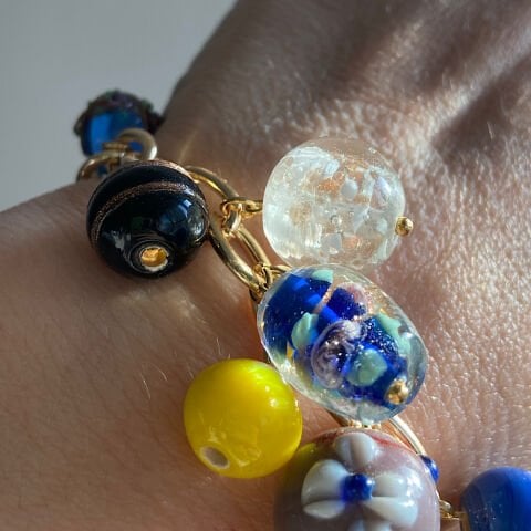 Blue Cam Charm Bileklik