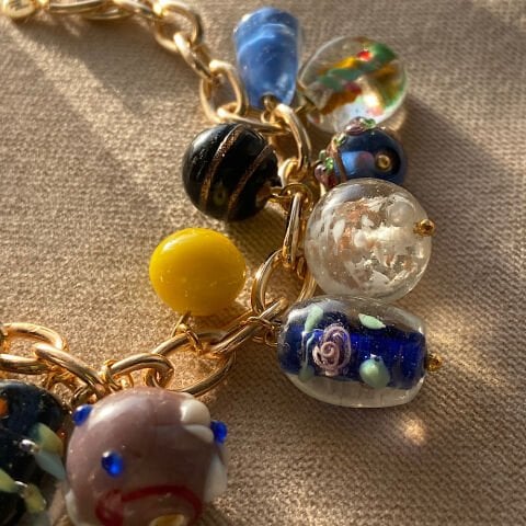 Blue Cam Charm Bileklik