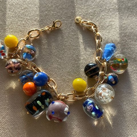 Blue Cam Charm Bileklik