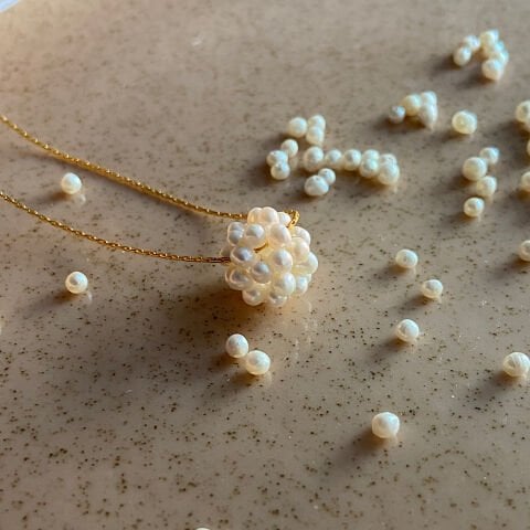 Bloom Pearl İnci Çiçeği Kolye