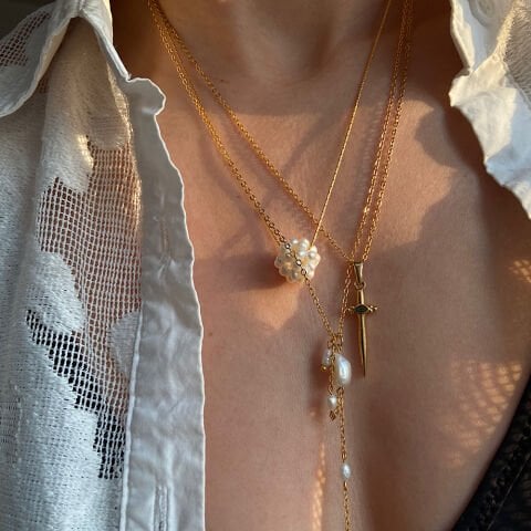 Bloom Pearl İnci Çiçeği Kolye