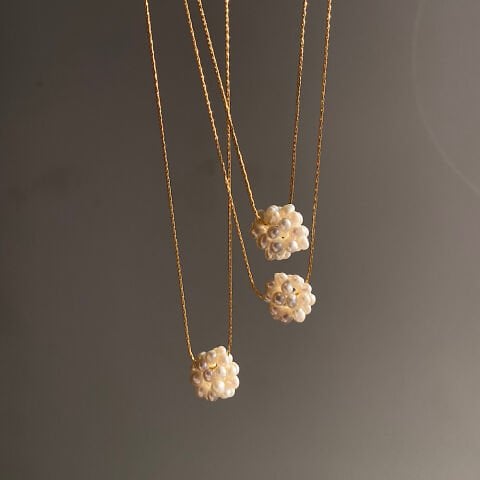 Bloom Pearl İnci Çiçeği Kolye