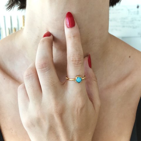 Turkuaz Taşı Yüzük