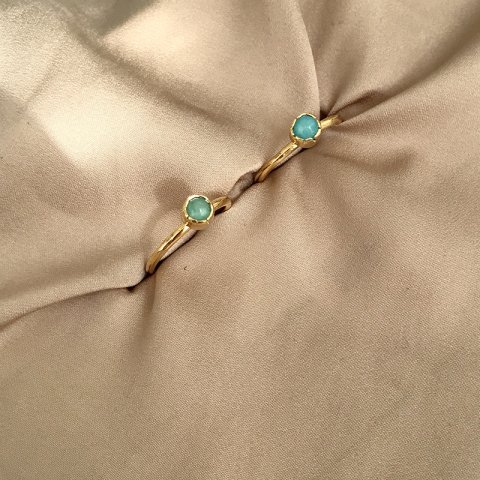 Minimal Turkuaz Taşı Yüzük