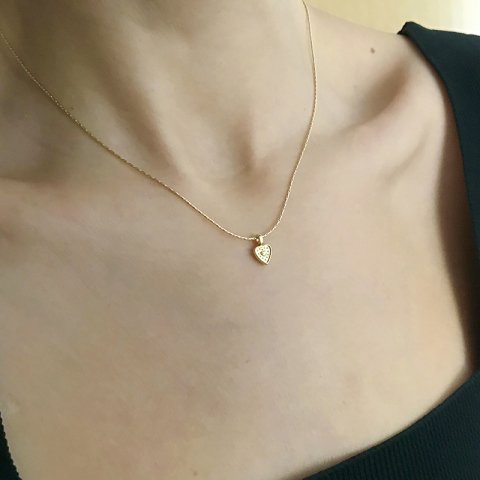 Kalp Minimal Steampunk Kolye